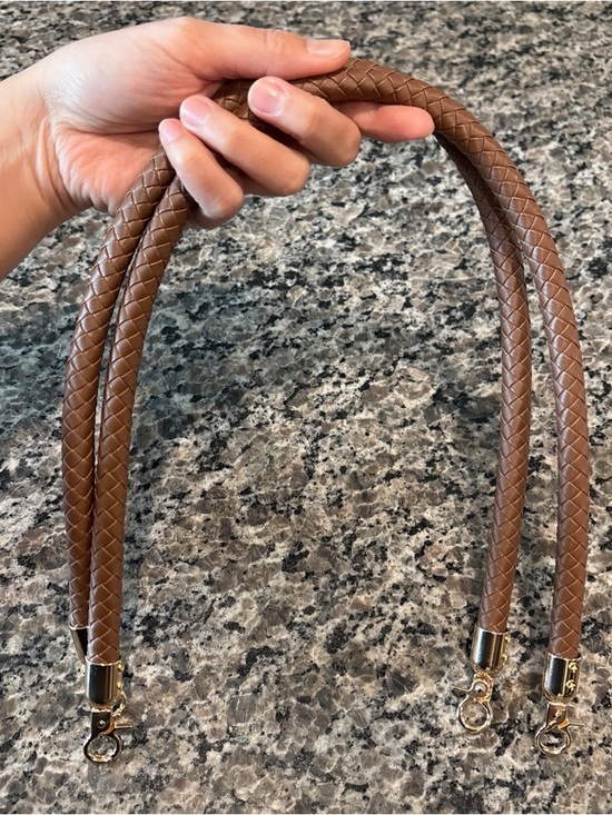 Handbags - Braided PU Leather Bag Straps Purse Handles 2 Piece Set 23.62 Inches NWT